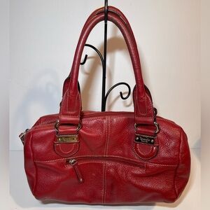 Tiganello Red Leather Handbag